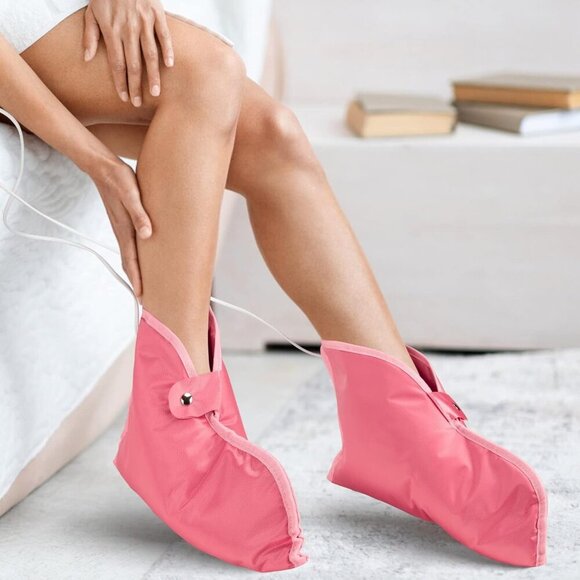 Paraffin Wax Heated Booties, Electric Heated Nail Art Pedicure Foot Cover, Infra - Picture 7 of 7